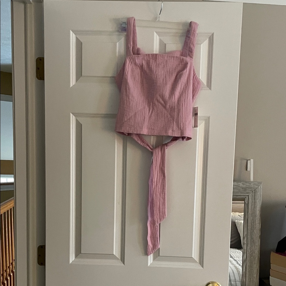 Anthropologie Pink Sleeveless Top